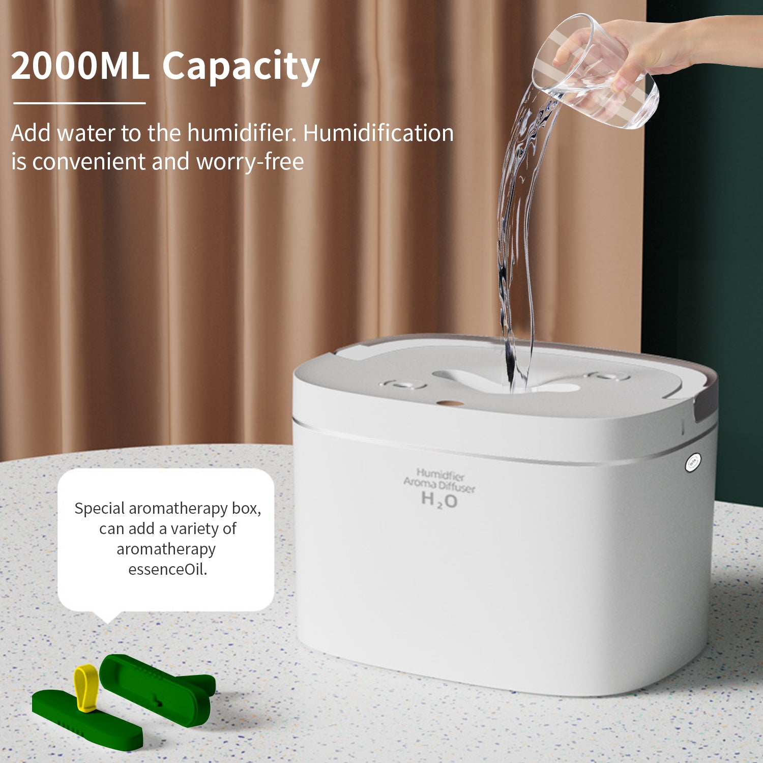 HANNEA Aroma Diffuser Humidifier 360 ¡ãAroma Humidifier Ultra Quiet LED Humidifier Essential Oil Diffuser Aromatherapy Diffusers for Yoga Safe Auto Timing Aroma Diffuser Humidifier for Room Home Gift HANNEA Aroma Diffuser Humidifier 360 ¡ãAroma Humidifier Ultra Quiet LED Humidifier Essential Oil Diffuser Aromatherapy Diffusers for Yoga Safe Auto Timing Aroma Diffuser Humidifier for Room Home Gift